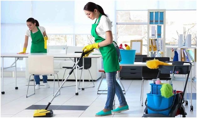 Cleaning service team