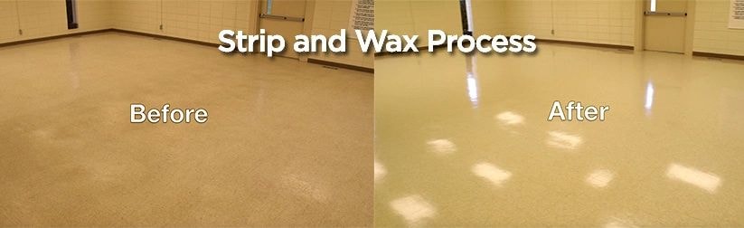 Strip and wax floor service